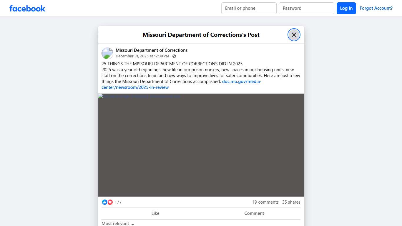 25 THINGS THE... - Missouri Department of Corrections Facebook